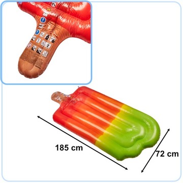 BESTWAY 43161 Надувной матрас для купания на ледяном пляже, матрас на палке 18