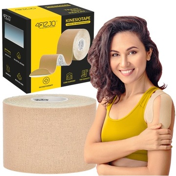 TAŚMY TEJPY KINESIOTAPING PLASTRY WODOODPORNE MOCNE TAPING HIPOALERGICZNE
