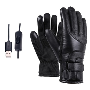 .Electric Heated Gloves Windproof Switch Type