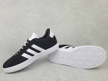 ADIDAS VL COURT 3.0 ID6313 BUTY TRAMPKI TENISÓWKI SAMBA SKÓRZANE CZARNE