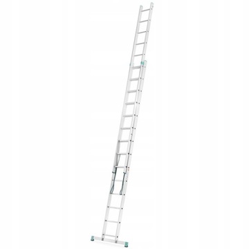 Drabina aluminiowa malarska rozstawna 2x14 + WÓZEK