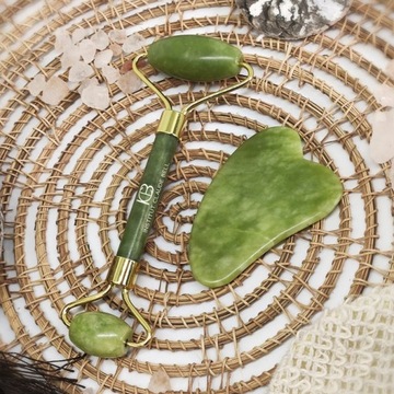 НЕФРИТОВЫЙ РОЛИК + ГУА ША + СЫВОРОТКА С ГИАЛУРОНОВОЙ КИСЛОТОЙ