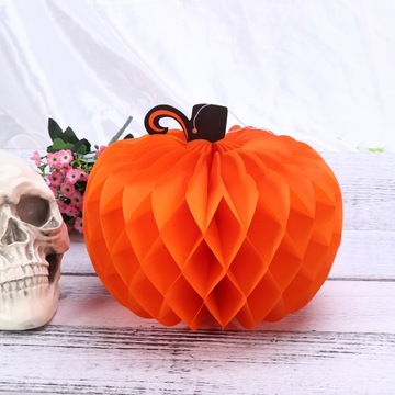 10 шт. Подвеска-тыква на Хэллоуин в форме шара с сотовой структурой.