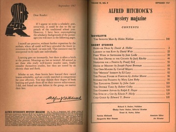 ТАЙНЫЙ ЖУРНАЛ АЛЬФРЕДА ХИЧКОКА - ЕЖЕГОДНЫЙ 1967 ГОД - 12 ВЫПУСКОВ