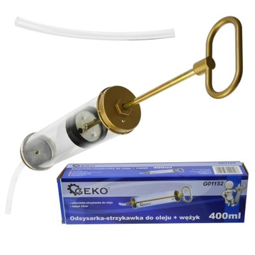 ШПРИЦОВЫЙ НАСОС МАСЛООТСОСА 400 МЛ + ШЛАНГ 12 x 230 мм