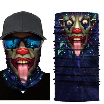MASKA CHUSTA BANDANA MASK JOKER HORROR CLOWN R7