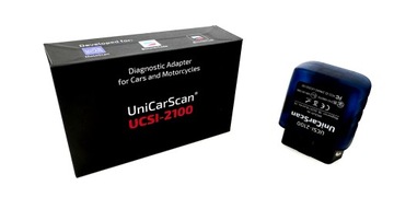 ZESTAW Interfejs diagnostyczny OBD2 UCSI-2100 + Adapter 10 PIN MotoScan BMW