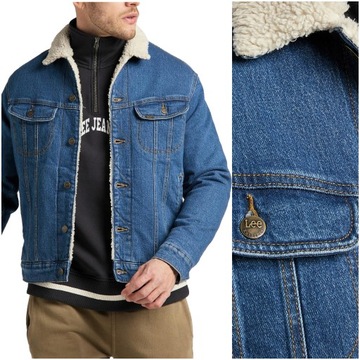 Męska kurtka jeansowa Lee SHERPA JACKET L