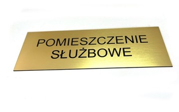 Tabliczka na drzwi, DOWOLNA TREŚĆ 30x9cm - GRAWER