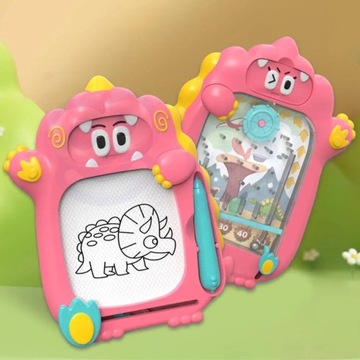 ZNIKOPIS TABLICA MAGNETYCZNA 2w1 GRA ZRĘCZNOŚCIOWA PINBALL FLIPPER WOOPIE