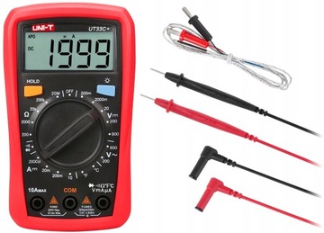 Измеритель тока MULTIMETER TEMPERATURE UNI-T большой ЖК-дисплей