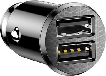 Ładowarka Baseus samochodowa Grain 2x USB 5V 3.1A,