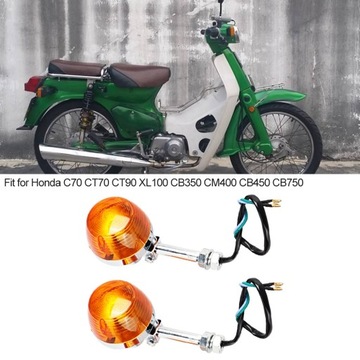 2 KS. 12V SMĚROVKA 8MM PRO HONDA C70 CT70
