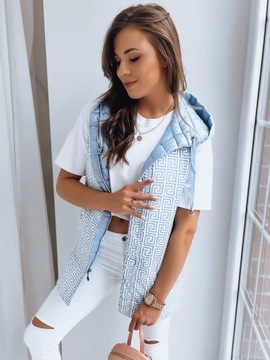 ЖЕНСКИЙ ЖИЛЕТ С КАПЮШОНОМ И РУКАВАМИ, размер. С