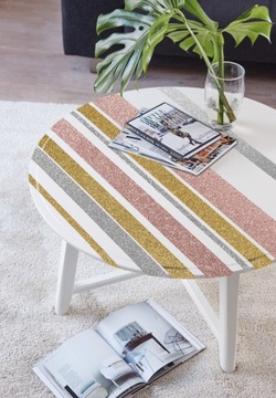 Фольга мебельная шпон PINK GLITTER 45х150см Толщина фольги 90 микрометров