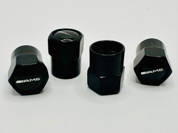 Колпачки клапанов шин для AMG ЧЕРНЫЕ Набор из 4 шт.