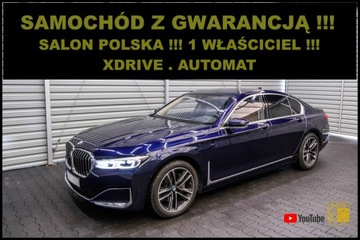 BMW Seria 7 G11-G12 Sedan 730d 265KM 2019 BMW 730 XDRIVE + Automat + Salon POLSKA + 1