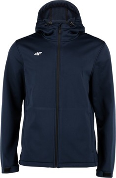 4F SOFTSHELL KURTKA Z KAPTUREM SFMb GRANATOWA r. L