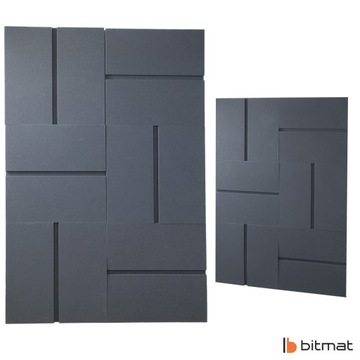 Акустическая пена квадратная со скосом Двусторонняя декоративная панель для гостиной, 3 см