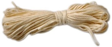 Knot do świec z wosku pszczelego do świeczek sojowy 3 x 6 - 20m bawełniany