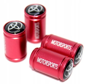 КЛАПАНОВЫЕ КРЫШКИ TOYOTA MOTORSPORT, КРАСНЫЕ, 4 ​​ШТ.