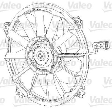 VENTILÁTOR CHLADIČŮ 696091 VALEO CITROEN