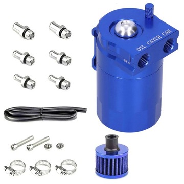 Oil Catch Tank Separator oleju zestaw z filtrem KRÓĆCE 10 I 15mm