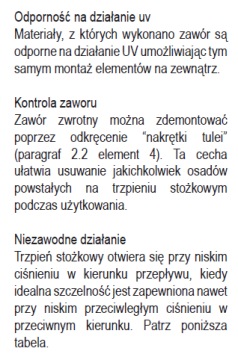 Обратный клапан PE 32 unidelta для трубы iw122 диаметром 32 мм