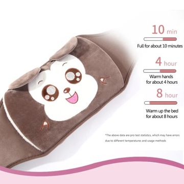Cartoon Hot Water Bottle Cover Warm Plush Pouch Hot-water Bag Covers Waist