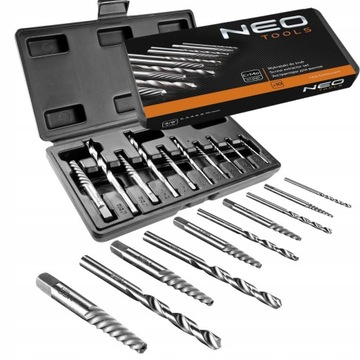 НАБОР ЭКСТРАКТОРОВ NEO ДЛЯ СЛОМАННЫХ ВИНТОВ + КЕЙС 09-609