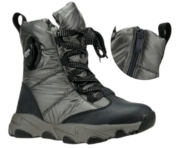 BUTY ZIMOWE DZIEWCZĘCE OCIEPLANE ŚNIEGOWCE 33