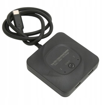 Переключатель USB C 2 в 1 Plug and Play, выход 8K