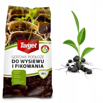 TARGET ZIEMIA PREMIUM DO ROŚLIN WYSIEWU PIKOWANIA ROZSADY PODŁOŻE WOREK 20L