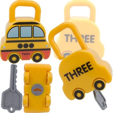 KŁÓDKI W KSZTAŁCIE SAMOCHODÓW ZABAWKA MONTESSORI