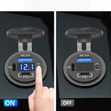 АВТОМОБИЛЬНОЕ ЗАРЯДНОЕ УСТРОЙСТВО БЫСТРОЙ ЗАРЯДКИ QC PD 20W