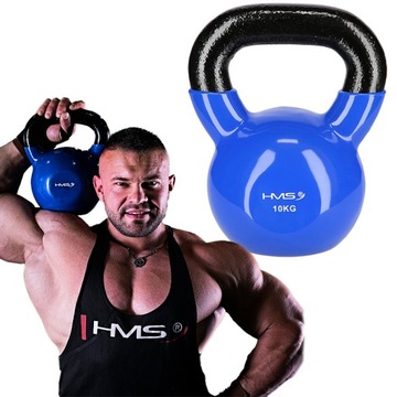 KETTLEBELL ŻELIWNY HANTLA ODWAŻNIK KETTEL 10KG HMS