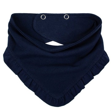 Chusta na napy 0-12m Chrzest granatowa falbanka