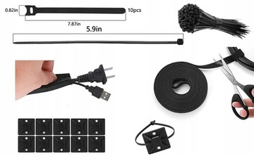 Набор кабельных органайзеров, зажимов, держателей, 173 шт.