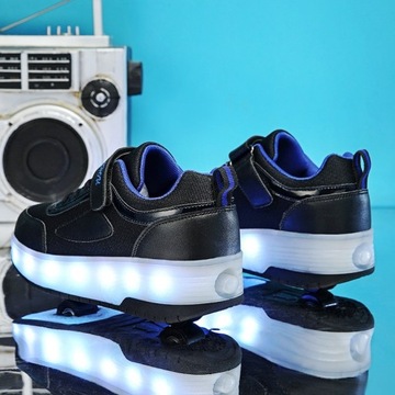 РОЛИКОВЫЕ ТУФЛИ РОЛИКОВЫЕ ТУФЛИ ЧЕРНЫЕ LED ROLLER РОЛИКИ РОЛИКИ ИЗ ПОЛЬШИ