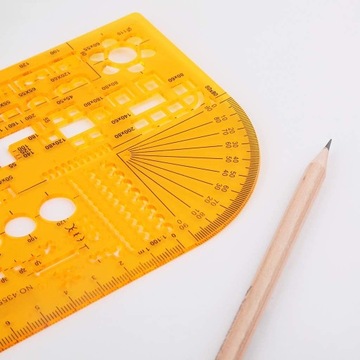 Шаблон рисунка линейки круговой кривизны