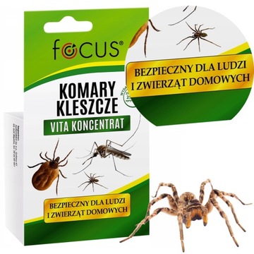 Środek NA KLESZCZE PAJĄKI ROZTOCZA 25ML BEZPIECZNY DLA LUDZI I ZWIERZĄT