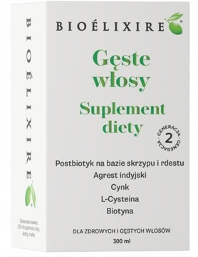 Bioelixire Gęste włosy Suplement diety wypadanie