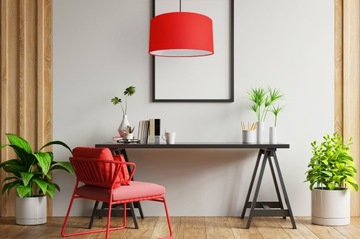 Абажур для торшера, КРАСНЫЙ, 40 СМ