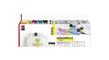 Zestaw farb do tkanin 4x15ml ubrań farbek AQUARELL