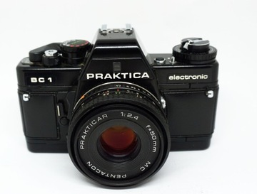 Aparat Praktica BC1 Electronic Prakticar 2,4/50mm w pięknym stanie sprawny
