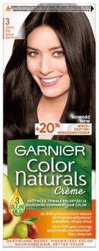 GARNIER COLOR NATURALS 3 FARBA CIEMNY BRĄZ