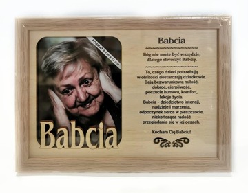Ramka zdjęcie BABCIA dla babci prezent urodziny