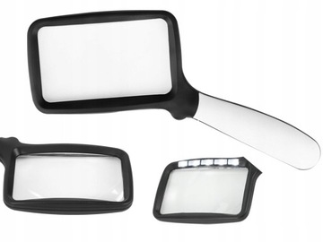 Лупа для чтения, большая 3-кратная складная лупа со светодиодной подсветкой 10863