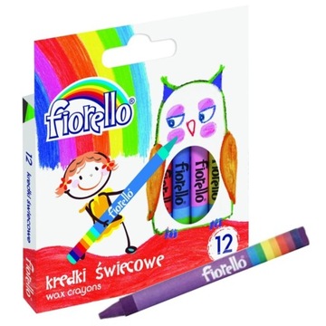 KREDKI FIORELLO ŚWIECOWE KRYJĄCE 12 kolorów