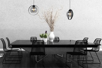 СОВРЕМЕННАЯ ПОДВЕСНАЯ ЛАМПА С КОЛЬЦЕВЫМ СТЕКЛЯННЫМ абажуром